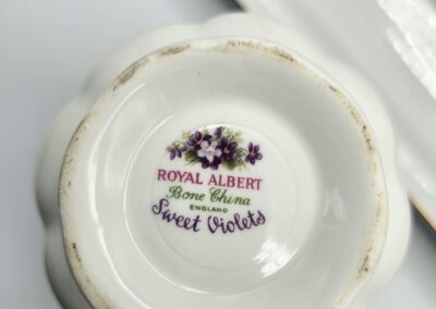 Royal Albert Sweet Violets bone china marking.