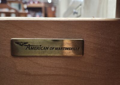 American of Martinsville furniture drawer label.