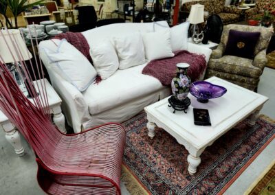 Vintage furniture set with decorative accents.