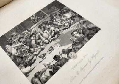 Old book with detailed black-and-white illustration.