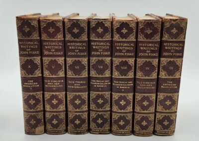 Seven volumes of historical writings by John Fiske.